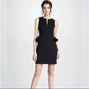 🌞 Rebecca Taylor Navy Peplum Sheath Dress Size 8